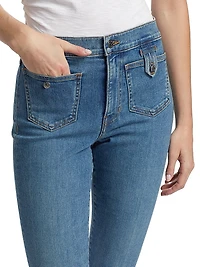 Beverly High-Rise Skinny Flare Jeans