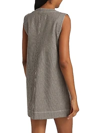 Oakley Stretch-Cotton Shift Minidress