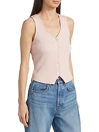 Hoorne Button-Front Top