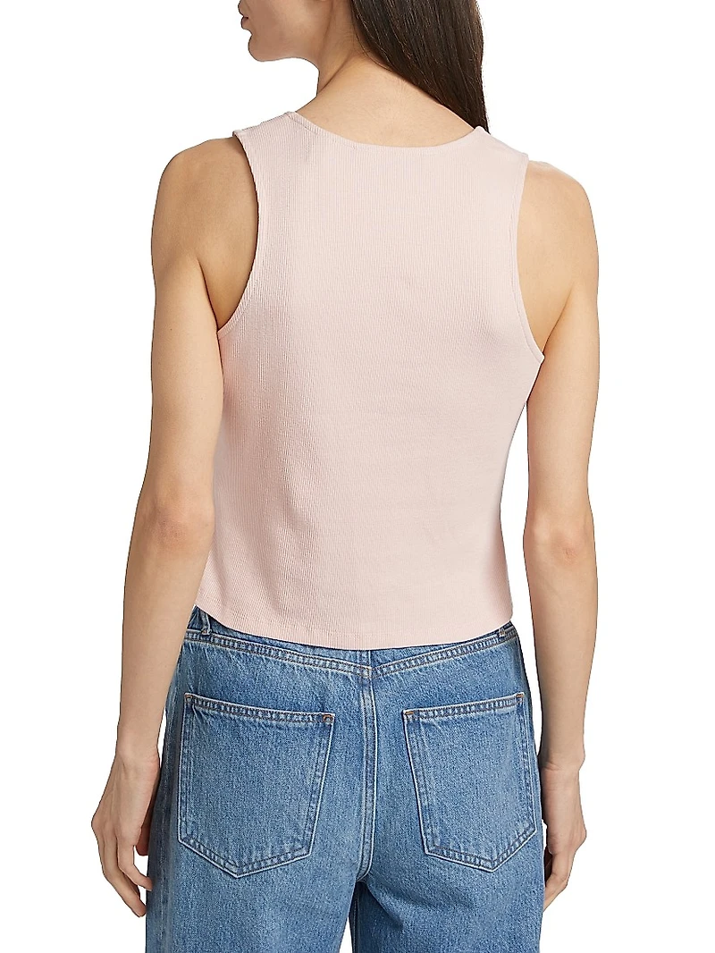 Hoorne Button-Front Top