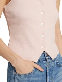 Hoorne Button-Front Top