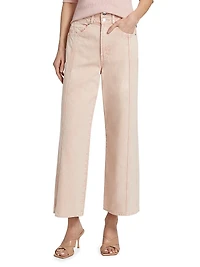 Taylor Double Cropped High-Rise Wide-Leg Jeans
