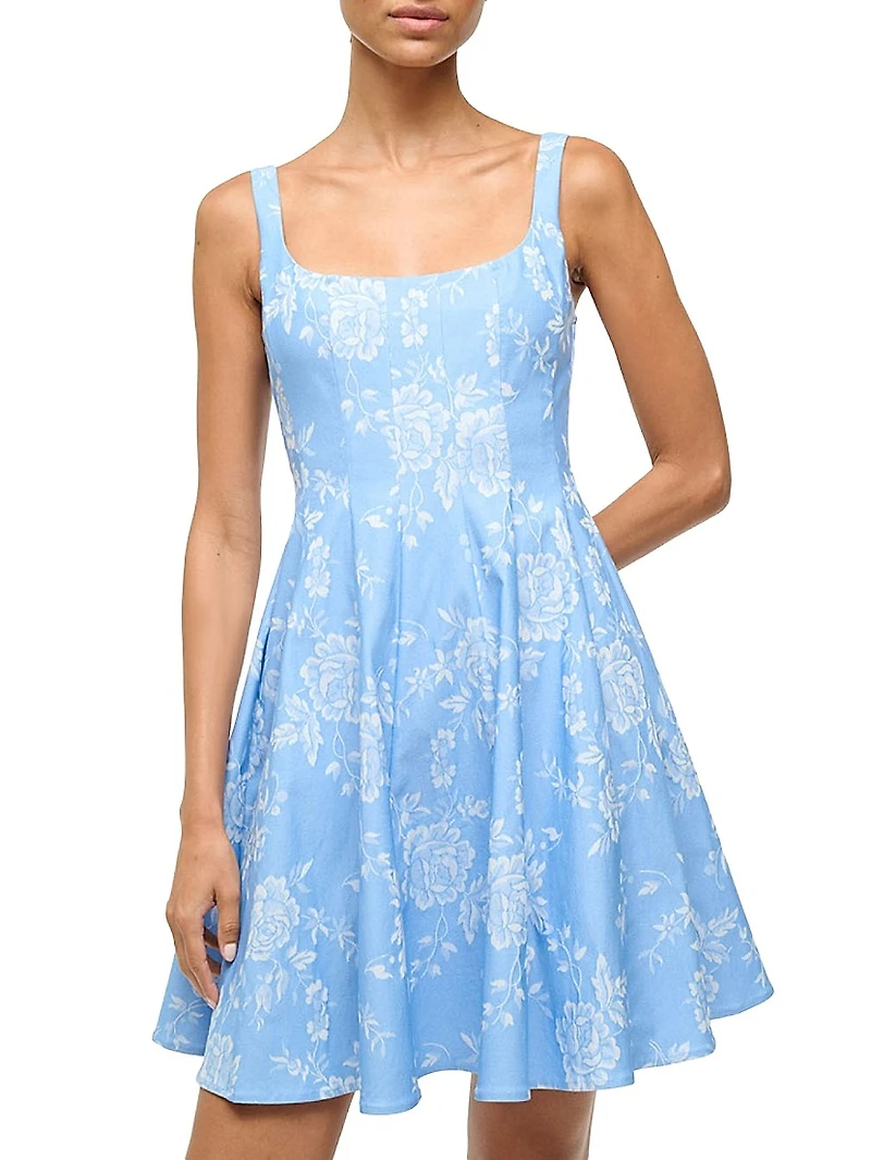 Wells Floral Fit & Flare Minidress