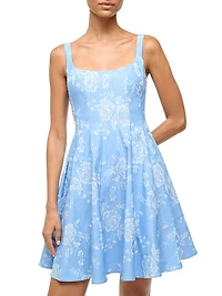 Wells Floral Fit & Flare Minidress
