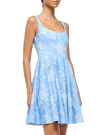Wells Floral Fit & Flare Minidress