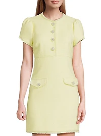 Marcina Tweed Minidress