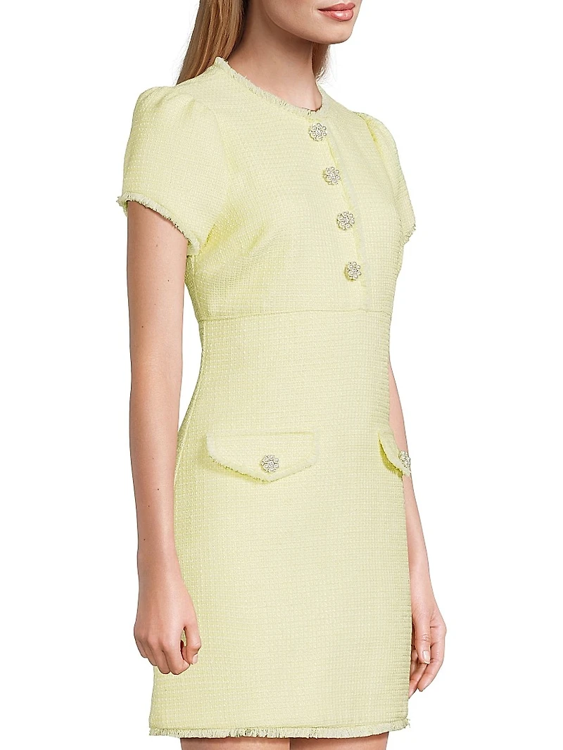 Marcina Tweed Minidress