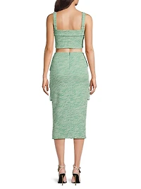 Roland 2-Piece Boucle-Knit Top & Skirt Set