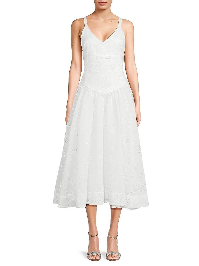 Breena Bow Fit-&-Flare Cocktail Dress