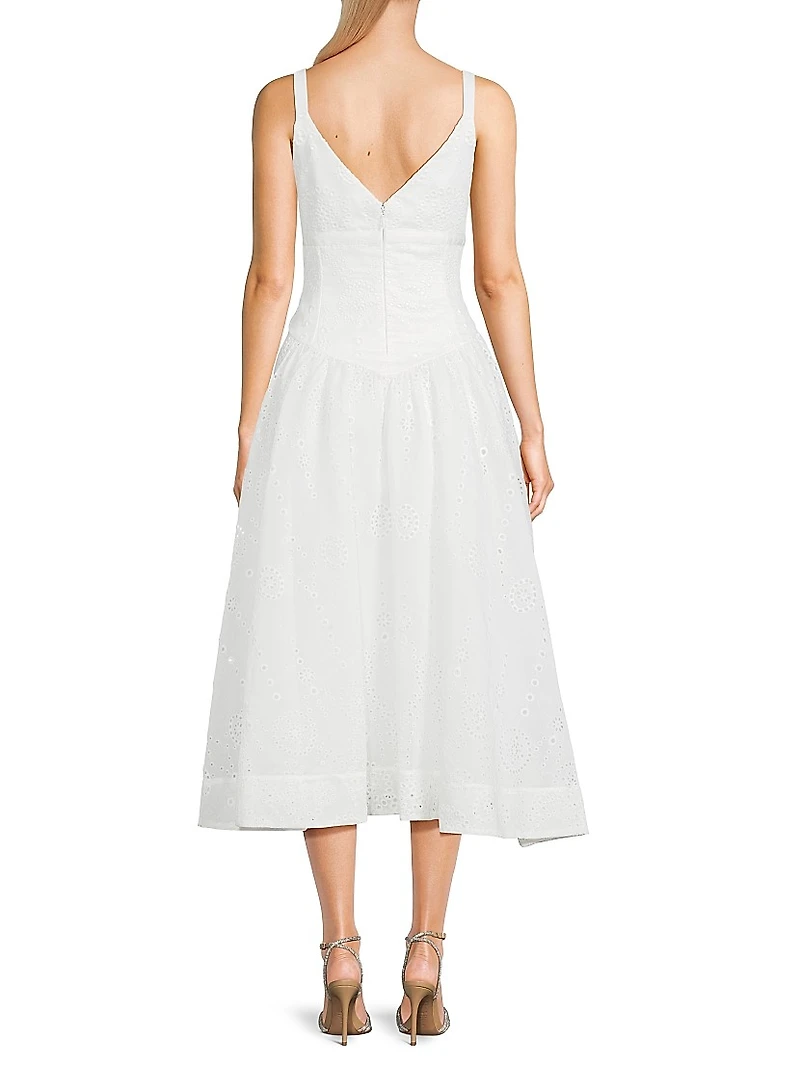 Breena Bow Fit-&-Flare Cocktail Dress