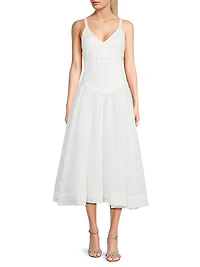Breena Bow Fit-&-Flare Cocktail Dress