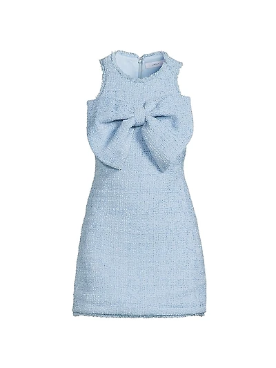 Lucas Tweed Bow Minidress