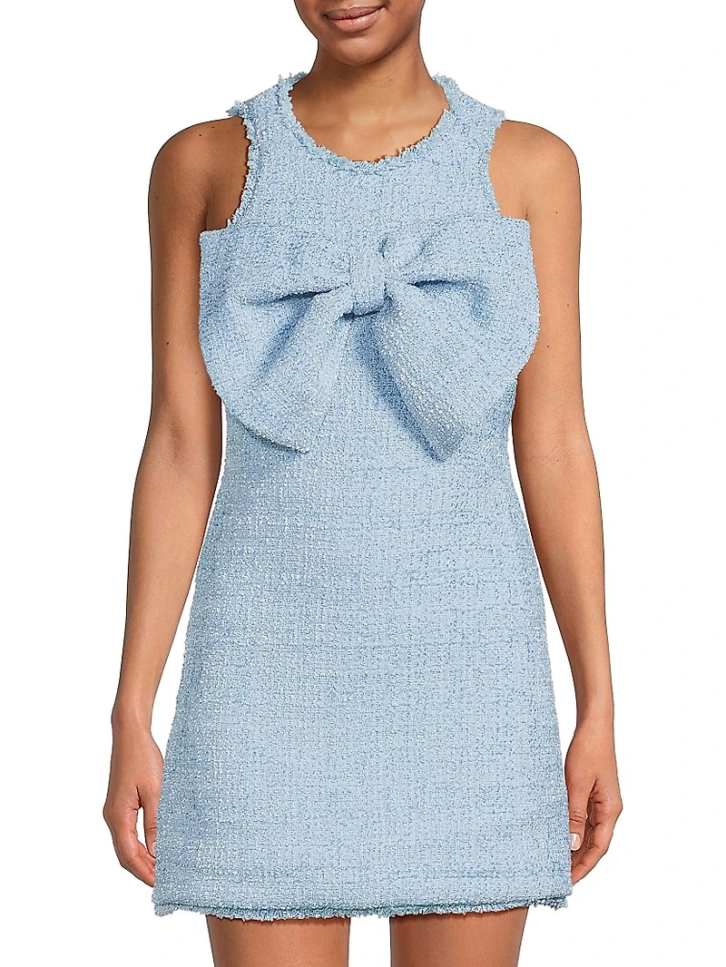 Lucas Tweed Bow Minidress