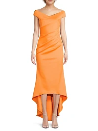 Brielle Off-the-Shoulder Trumpet Gown