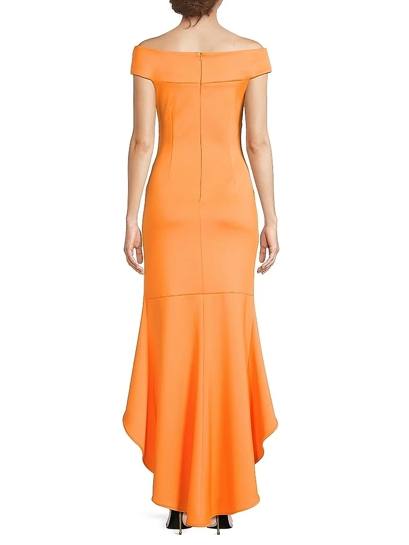 Brielle Off-the-Shoulder Trumpet Gown