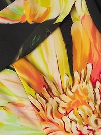 Dolan Floral One-Shoulder Gown