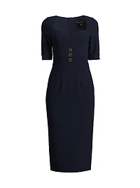 Kerry Crêpe Sheath Dress