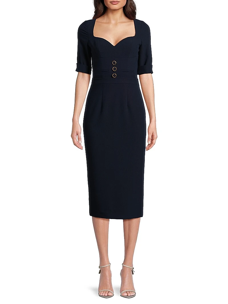 Kerry Crêpe Sheath Dress