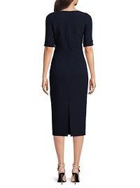 Kerry Crêpe Sheath Dress