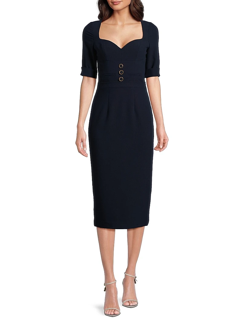 Kerry Crêpe Sheath Dress