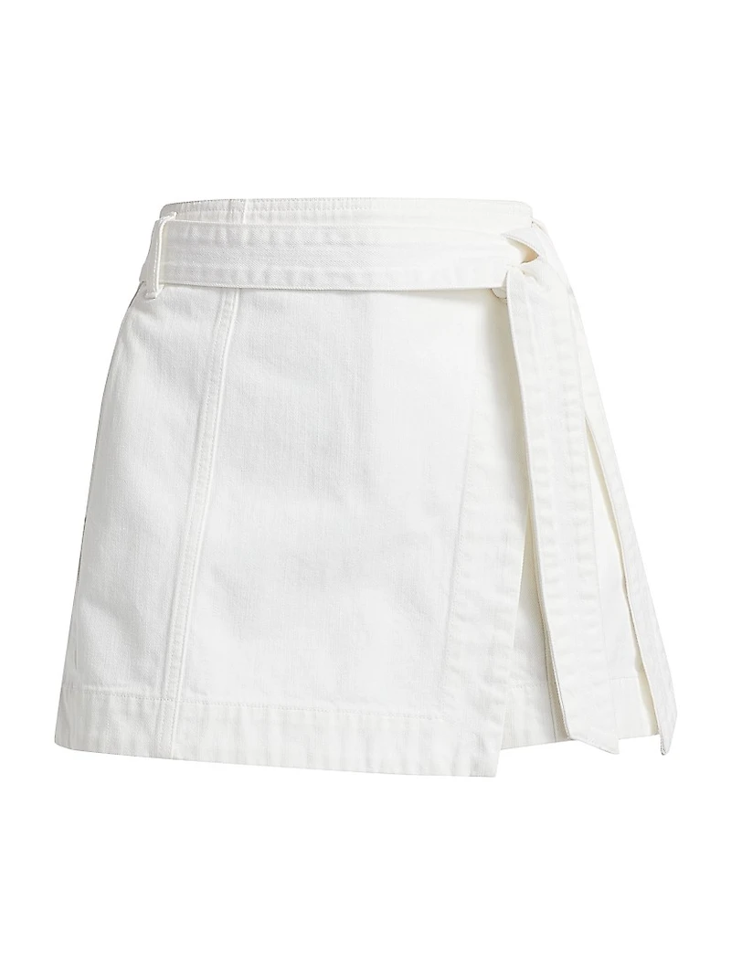 Agee Cotton-Blend Skort