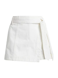 Agee Cotton-Blend Skort