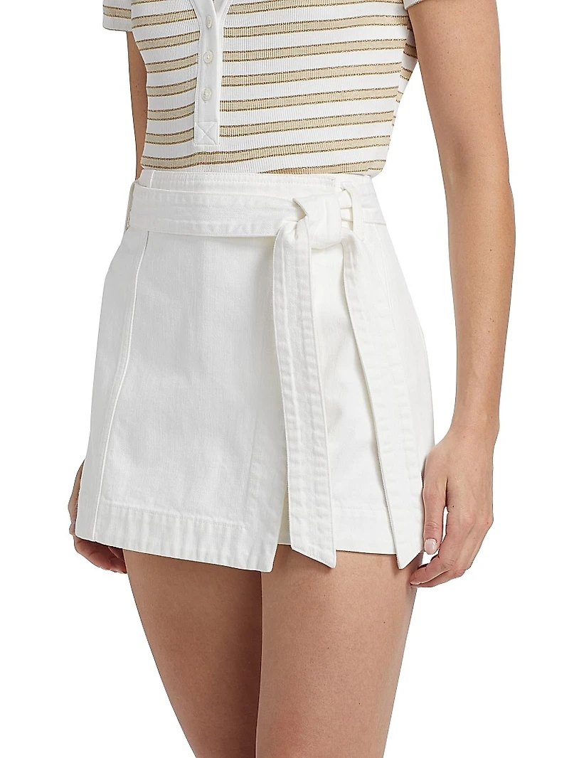 Agee Cotton-Blend Skort