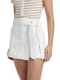 Agee Cotton-Blend Skort