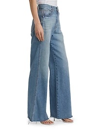 Kasey Mid-Rise Wide-Leg Jeans