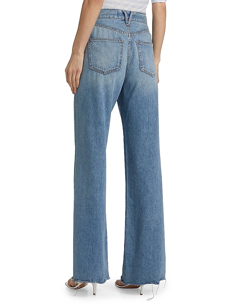 Kasey Mid-Rise Wide-Leg Jeans