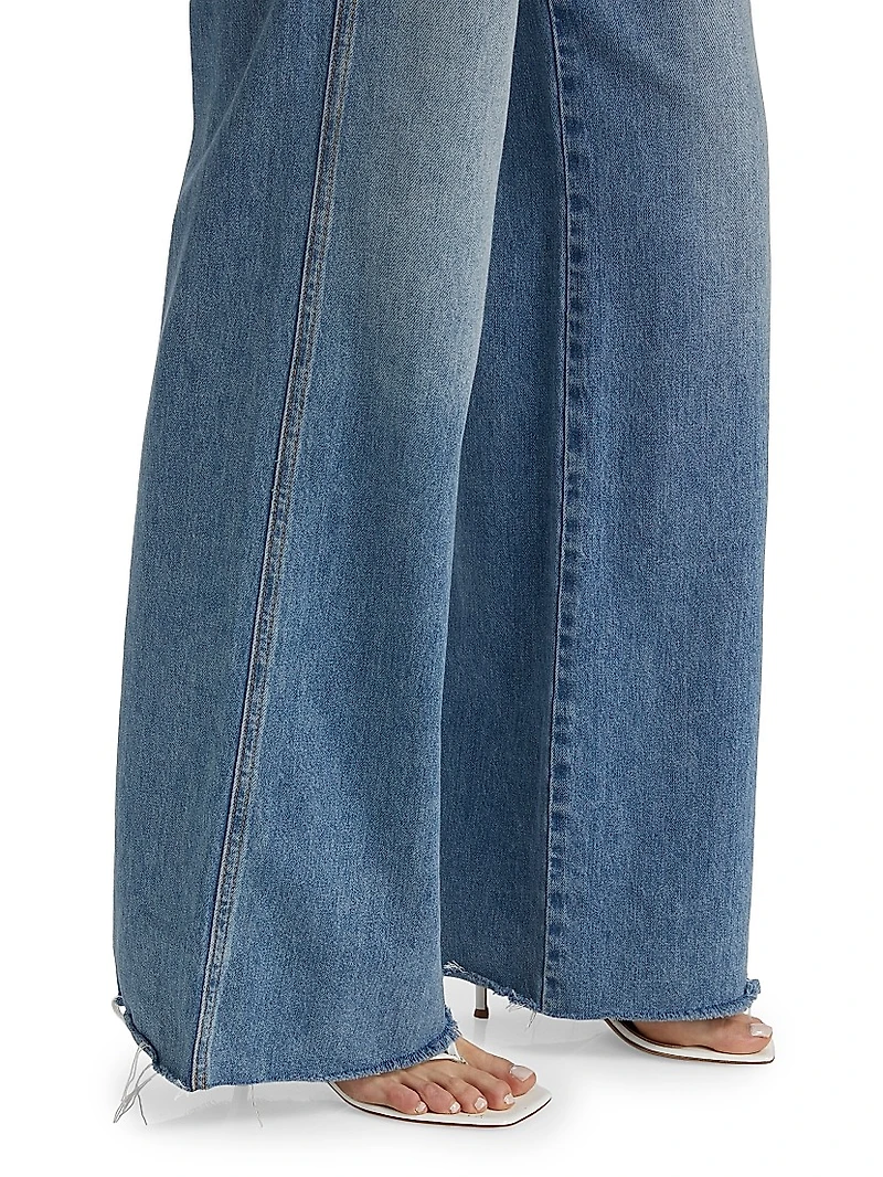 Kasey Mid-Rise Wide-Leg Jeans