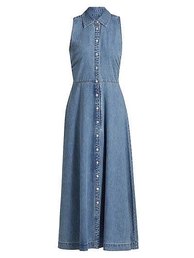 Fuller Denim Midi-Dress