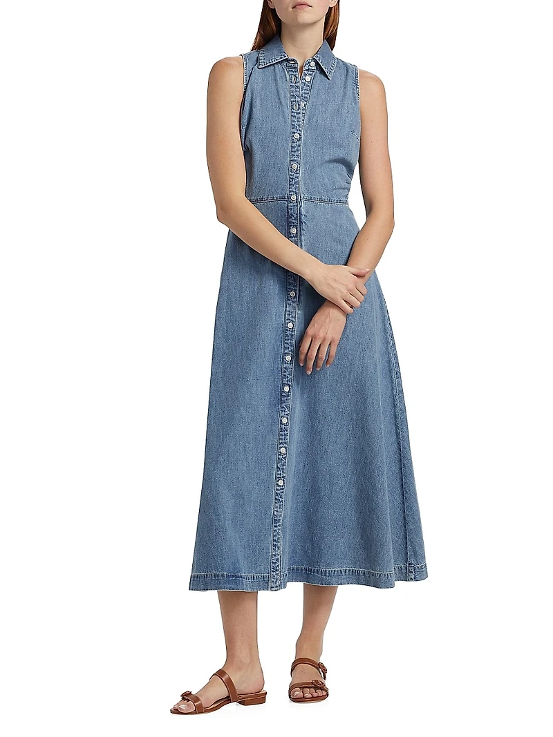 Fuller Denim Midi-Dress