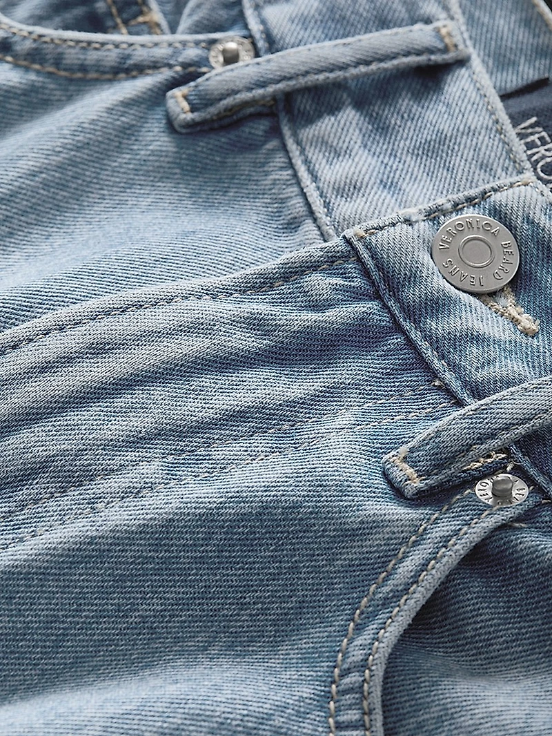 Charlotte Denim High-Rise Bermuda Shorts