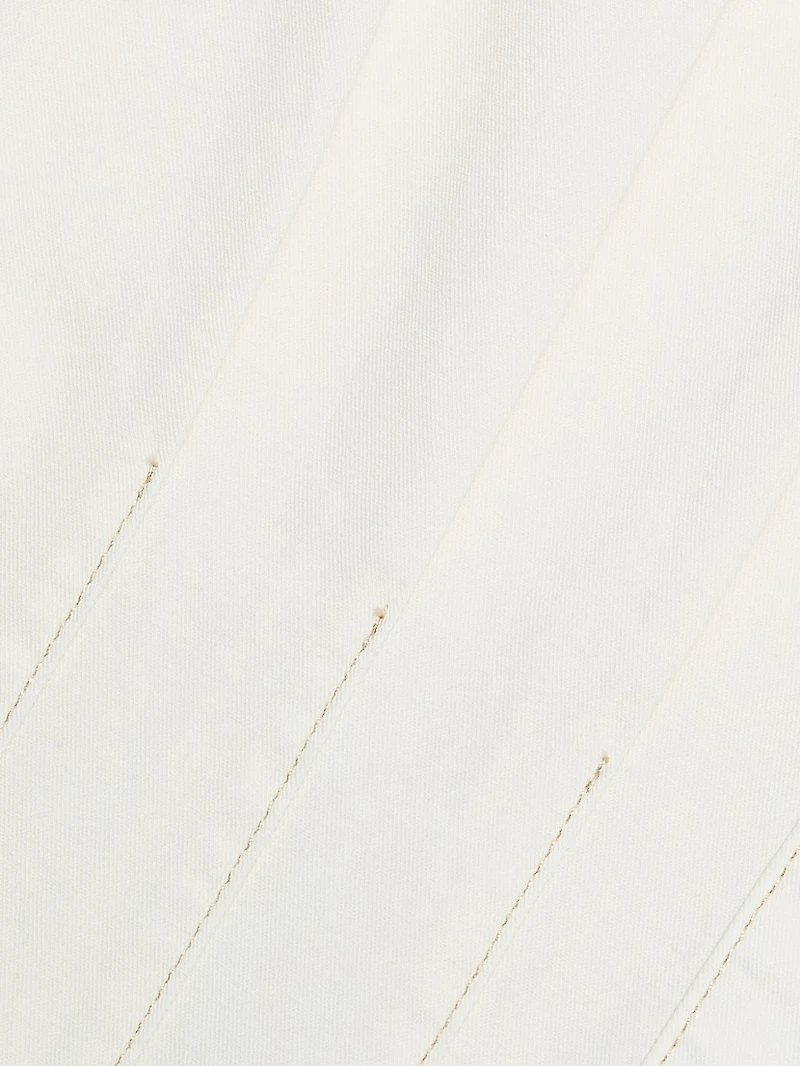 Ruben Cotton Cap-Sleeve Midi-Shirtdress