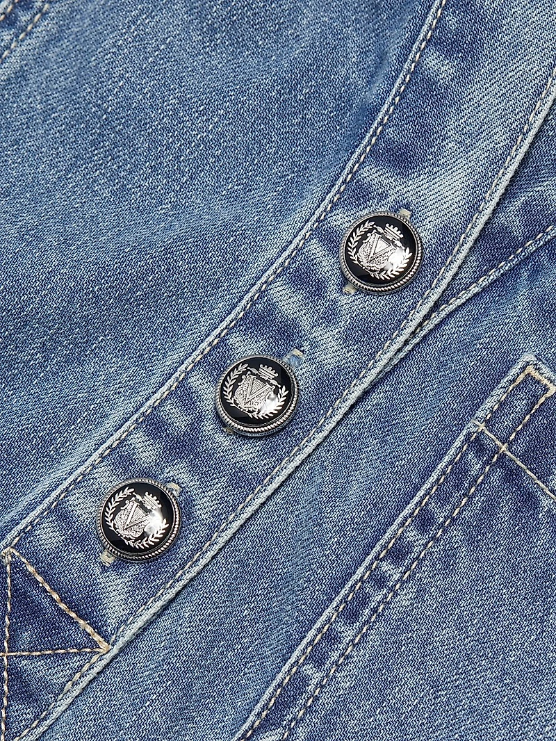 Otto Denim Polo Minidress