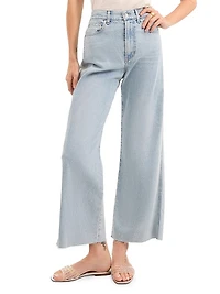 Taylor High-Rise Wide-Leg Crop Jeans