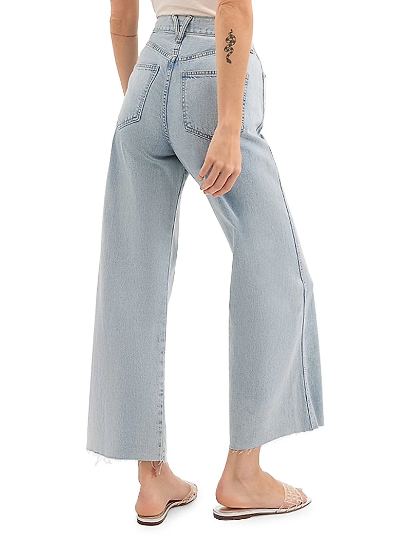 Taylor High-Rise Wide-Leg Crop Jeans