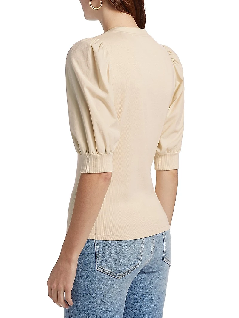 Coralee Puff-Sleeve Top