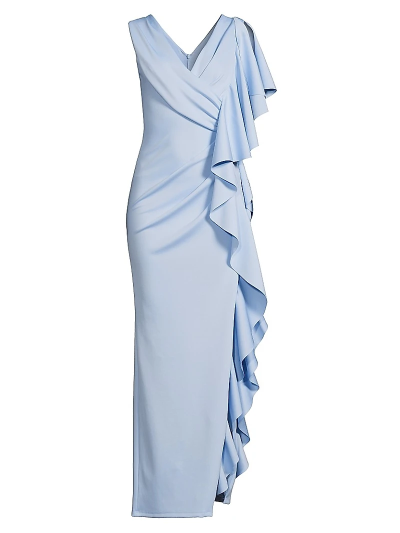 Eve Morwen Ruffled Sleeveless Gown