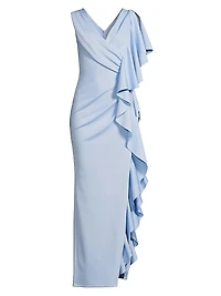Eve Morwen Ruffled Sleeveless Gown