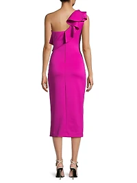 Black Halo EVE Maris Neoprene Cocktail Midi-Dress