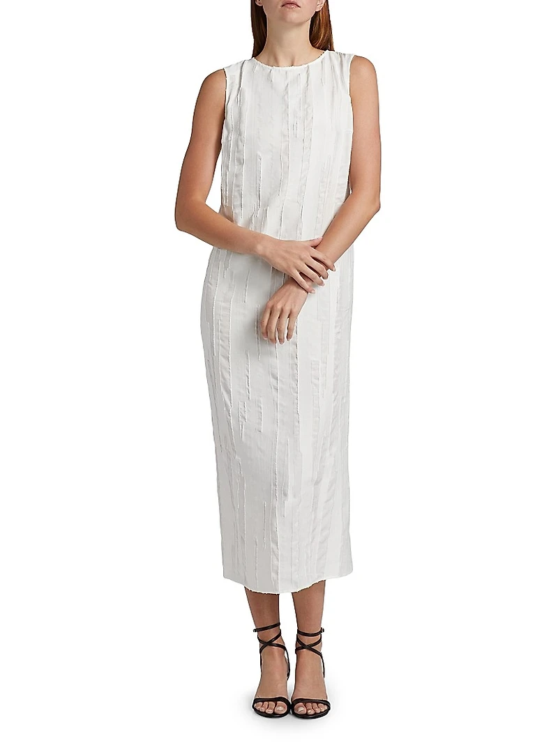 Minga Silk-Cotton Midi-Dress