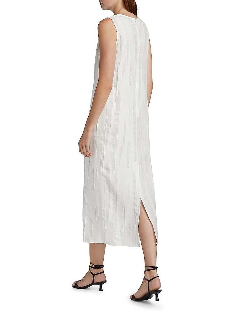 Minga Silk-Cotton Midi-Dress