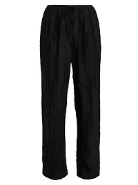 Soler Silk-Cotton Drawstring Pants