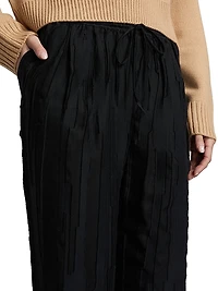 Soler Silk-Cotton Drawstring Pants