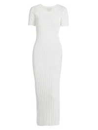 Aruba Rib-Lace Knit Dress