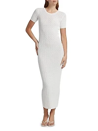 Aruba Rib-Lace Knit Dress