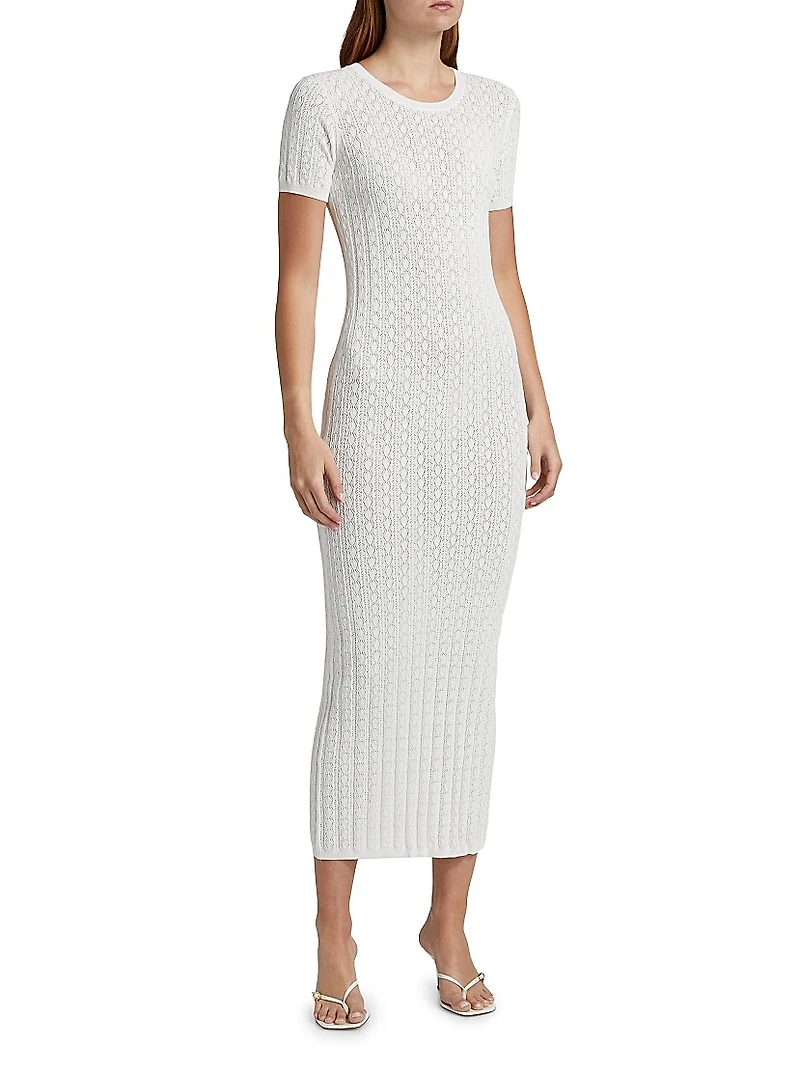 Aruba Rib-Lace Knit Dress