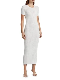 Aruba Rib-Lace Knit Dress